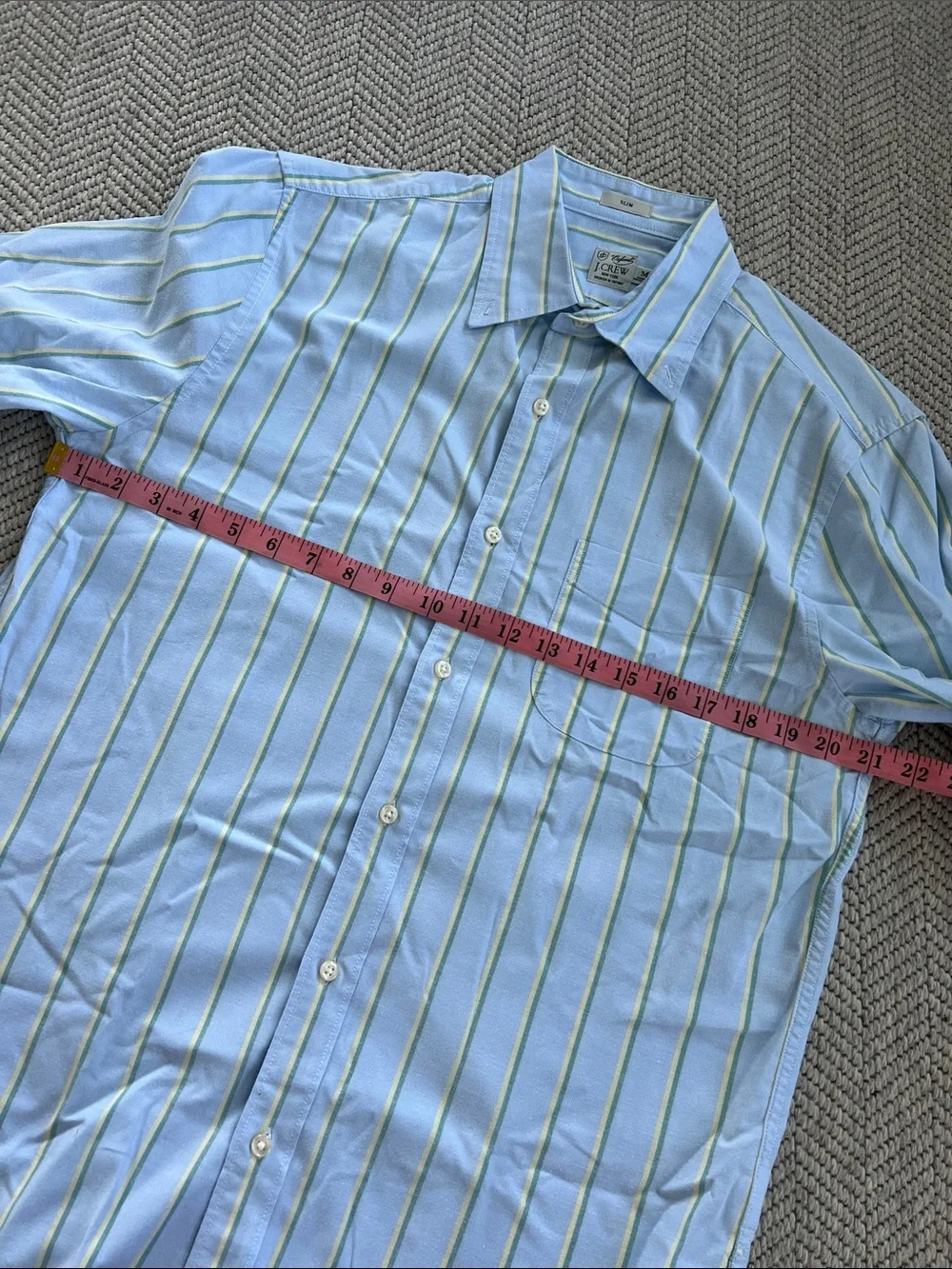 J. Crew Men's Broken-In Oxford Light Blue Button-Down Shirt